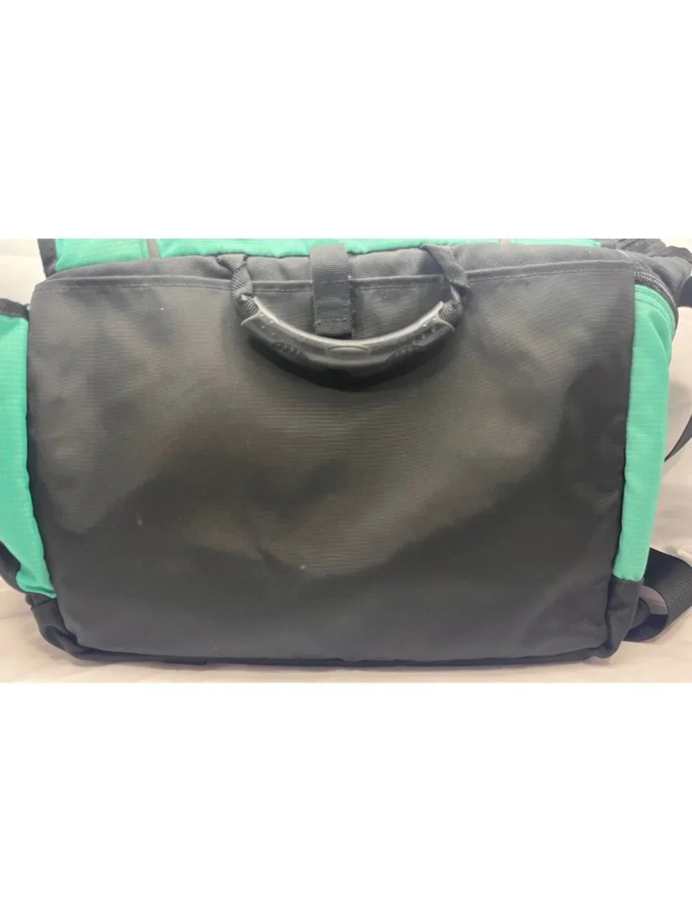 L.L.Bean Teal Black Nylon Messenger Bag Crossbody Travel Organizer